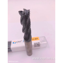 Roughing tungsten carbide end mill